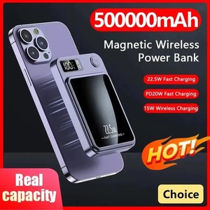 50000mAh Magnetic Power Bank 22.5W Fast Charge PD 20W Wireless Battery Pack