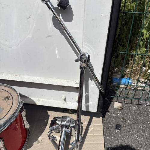 Free P&P. 10” and 12” Premier Tom Drum w Stem Mount. Red Finish. Cymbal Arm - Picture 7 of 22