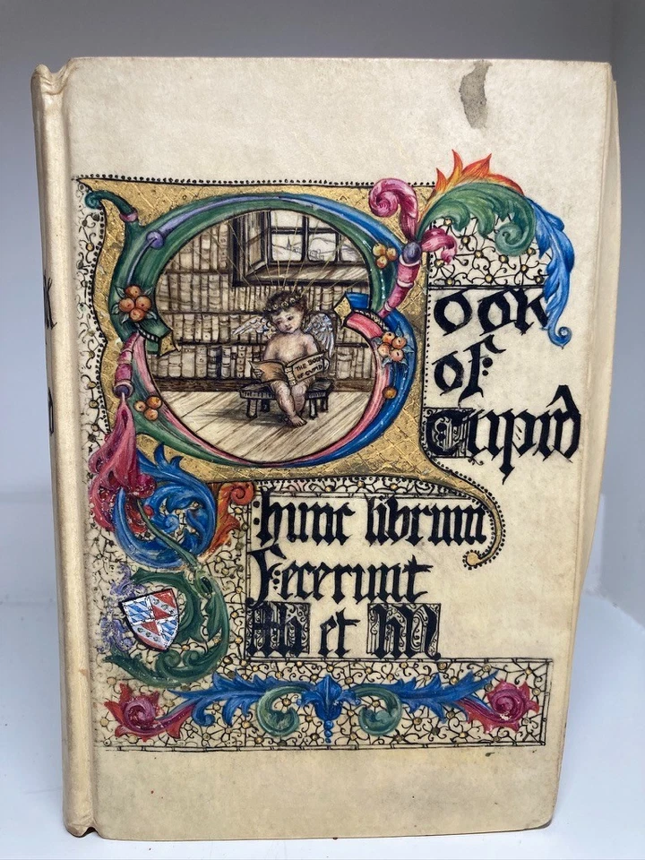 Unique Hand-Painted Illuminated Vellum Binding – The Book of Cupid (1909) - Image 4 of 4