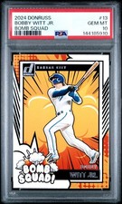 2024 PANINI DONRUSS BOMB SQUAD #13 BOBBY WITT JR. RC ROOKIE ROYALS GEM MT PSA 10