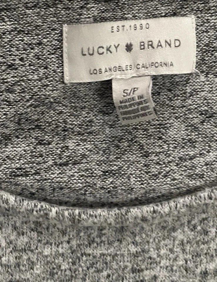 Женская толстовка Lucky Brand серая маленькая - Изображение 3 из 3