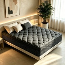 12 14" Gel Memory Foam Mattress Hybrid Spring Full Queen King Size In A Box HOT
