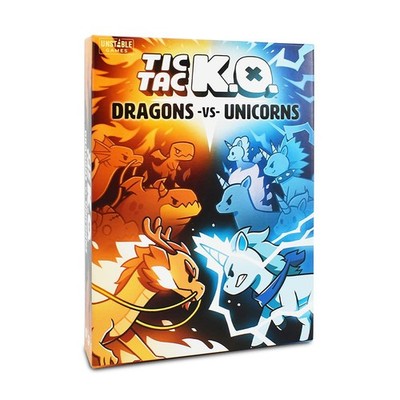Unstable Games Tic Tac KO Dragons VS Unicorns Kartenspiel