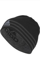 Adidas Mens Eclipse Reversible Beanie, Standard Fit Acrylic Knit Skull Cap/hat
