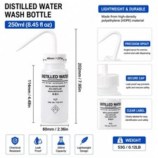 250ml Empty Plastic Squeeze Wash Bottle Lab Rinse