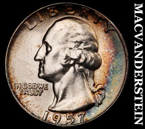 1957 Silver Washington Quarter - Choice Gem Brilliant Unc  Lustrous  #i6470