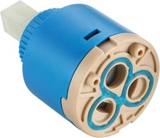 35mm Ceramic Faucet Cartridge Replacement, Compatible with Kraus, Moen, Kohler S