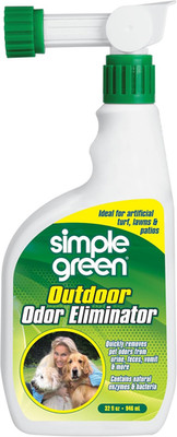 Outdoor Odor Eliminator for Pets, Dogs, Ideal for Artificial Grass & Patio (32 O