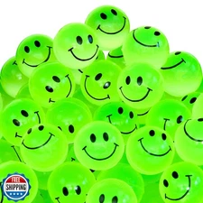 Playbees Glow in The Dark Bouncy Balls Bulk for Kids 144 Pack Super Bouncy Sm