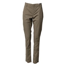DONDUP Pants Beige Cotton Stretch Straight Chino Men Trouser s. W32 RRP 270usd