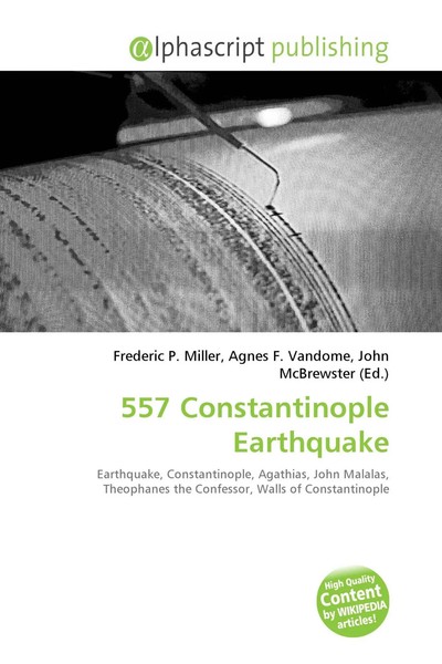 557 Constantinople Earthquake Frederic P. Miller (U. A.) Taschenbuch Englisch-image