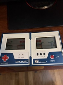 Nintendo Game & Watch RAIN SHOWER VINTAGE 80s Multi Screen Handheld  Works!!!