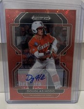 2022 Panini Prizm Draft Picks Douglas Hodo Red Donut Circle AUTO RC Texas