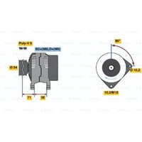 Bosch Generator Lichtmaschine 120A 14V FüR Alfa Romeo 159 939_ Opel Zafira B
