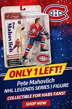 Pete Mahovlich McFarlane NHL Legends Series 3 Canadiens Figure MOC