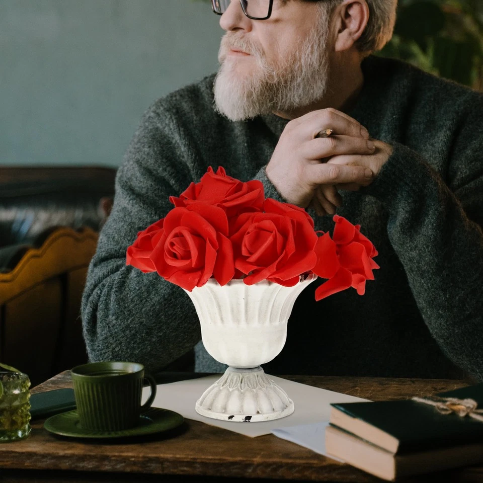 Grecian Planter Vintage Farmhouse Creative Decor Tall Home Rustic for