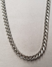 Sophisticated Steel Stainless Steel 6mm Franco Link Necklace 18"