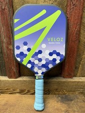 Veloz Quadra 13mm Carbon Fiber Pickleball Paddle 7.6 oz USA Approved Used