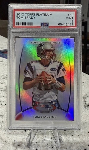 2012 Topps Platinum - Tom Brady #50 PSA 9 Patriots