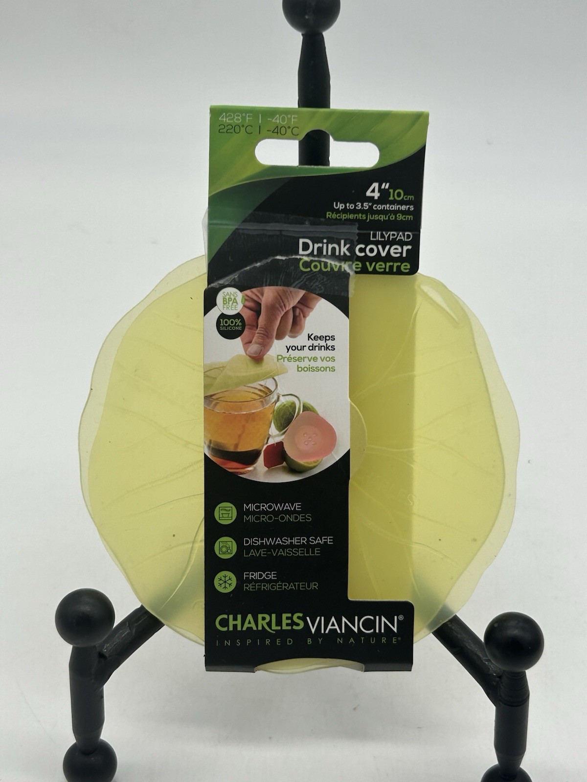 Charles Viancin 4" Lilypad Silicone Drink Covers Food Grade Sealers BPA Free