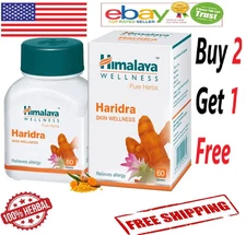 Himalaya Haridra 60 Tabs (Buy 2 Get 1 Free) Free Shipping