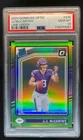 2024 Donruss Optic J.J. McCarthy Lime Green Rated Rookie #41/50 Vikings PSA 10