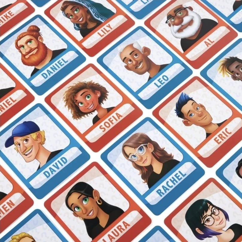 Gioco Indovina chi? Edizione Gigante con Tabellone 90x100 per Tutta la Famiglia - Immagine 4 di 4