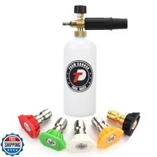 Tool Daily Foam Cannon with 1/4 Inch Quick Connector, 1 Liter, 5 Pressure Was