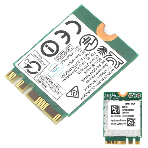 Dualband Wireless Network Card Qcnfa344A Wifi For Bt Chip Model Wirefree M SPC