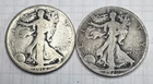 1918 D, & 1920 S * 2 SILVER LIBERTY WALKING HALF DOLLARS * As Seen *USA $5. SHIP