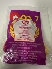 Vintage McDonald's-TY Beanie Babies 7- Strut the Rooster
