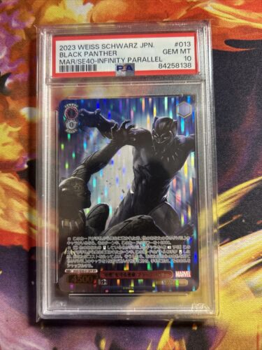 2023 Marvel MAR/SE40 Infinity Black Panther Weiss Schwarz #013 PSA 10 - Picture 1 of 2