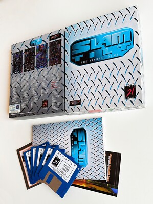 AMIGA 1200: SLAM TILT Pinball    boxed Commodore Game / CiB, big box, OVP