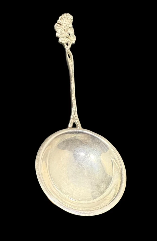 Cuchara crema plata 800 alemana vintage Hildesheimer Rose  Foto 2 de 4