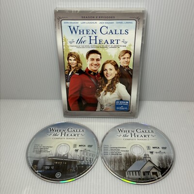 When Calls The Heart - Season 2 (DVD, 2015, 2-Disc Set) Hallmark, Erin Krakow