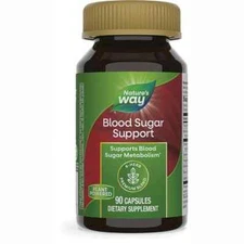 Nature's Way Blood Sugar Manager Herb Metabolism Blend Gymnema/Cinnamon 90 caps