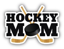 Hockey MOM Sport Slogan Vinyl Sticker Car Bumper Decal