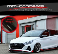 CUP Spoilerlippe SCHWARZ für Hyundai i20N Performance Frontspoiler Schwert ABS
