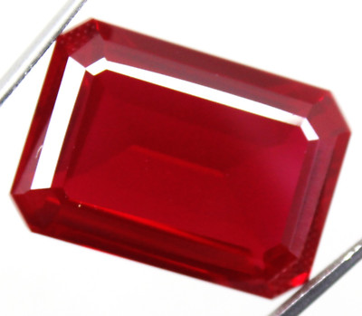 Natural 56.70 Ct Certified Burma Pigeon Blood Red Ruby 26x18 MM Emerald Gemstone