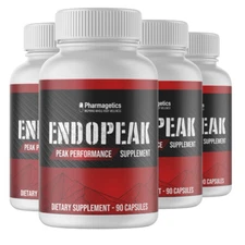 Endopeak Peak Performance Supplement 4  Bottles 360 Capsules