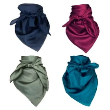 Wyoming Traders Solid Cowboy Wild Rag 34,42 Inch Silk Scarf Bandana L XL