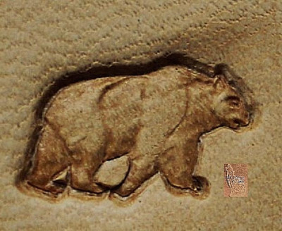 CRAFTOOL - TANDY LEATHER - MINI  2D 3D STAMP - 8822 - BEAR - 8822-00 - NEW
