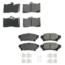Akebono ProACT Front & Rear Ceramic Brake Pads Kit for GS200t GS350 IS300 RC350