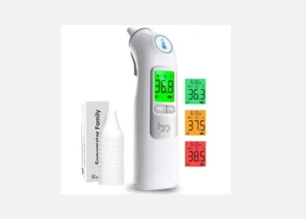 FEMOMETER FAMILY Ohrthermometer Profi Genauigkeit Ohrthermometer für Erwachsene und Baby + Alarm