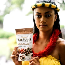 2 Pack  MacFarms MACADAMIA NUTS ~4.5 oz bag MILK CHOCOLATE From Hawaii Snacks