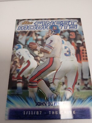 2000 Topps Finest - Finest Moments Refractor #FM3 John Elway Holochrome