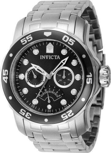 Мужские кварцевые часы Invicta 46992 Pro Diver с хронографом и черным циферблатом