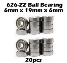  20 626-2ZZ Quality bearing 626 ZZ bearings 6X19X6 mm