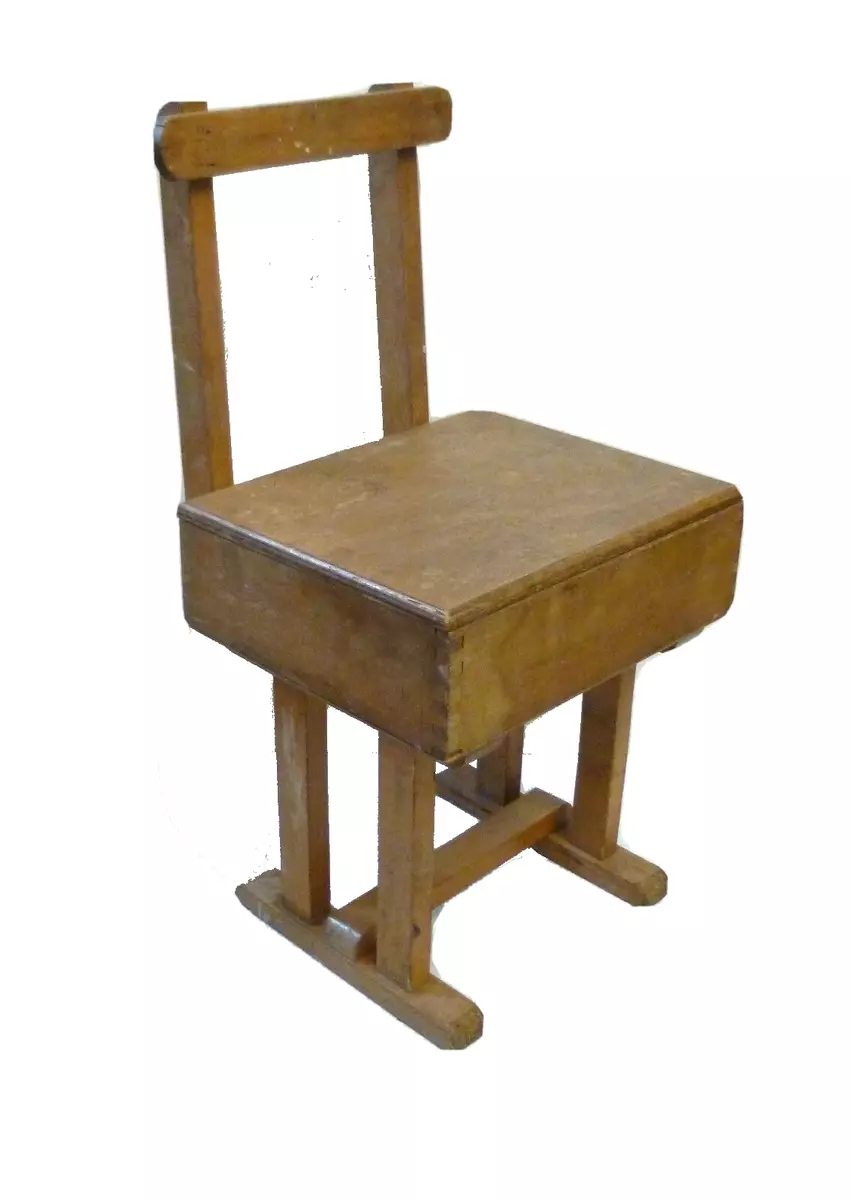 Wooden chair clearance with storage