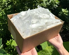 Selenite CLEARANCE Boxes - 20 lb of CRAZY CHEAP Mixed Size Crystals